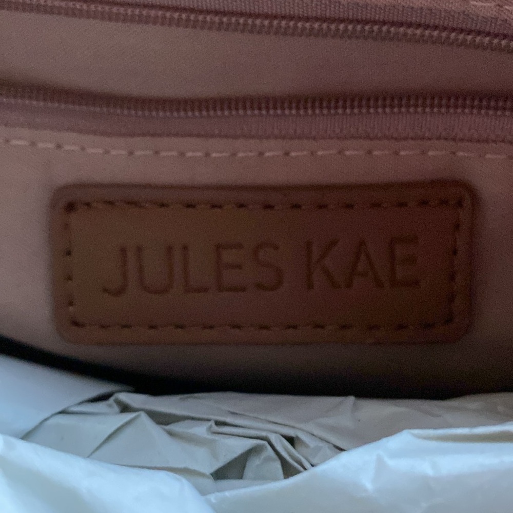 Jules Kae NWT Rare Zola Vegan Leather Bag in Cognac - sold out online!!! - Picture 12 of 13
